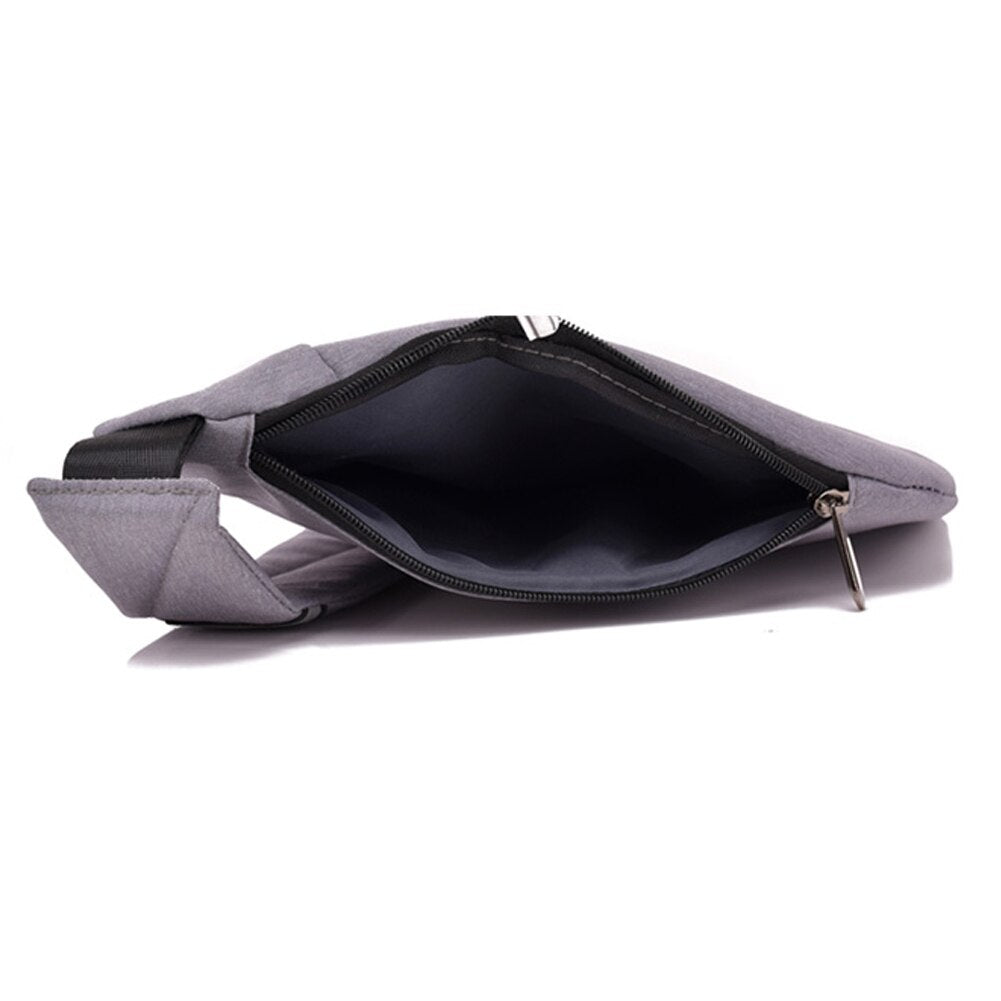 Burglarproof Shoulder Bag New Women Left & Right Rain Durable Gray Classical Bag Waterproof Personal Shoulder Pocket Bags