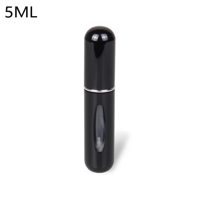 Contenitore liquido portatile per atomizzatore di profumo da 8/5ml per cosmetici che viaggiano Mini flacone riutilizzabile vuoto di Alcochol Spray in alluminio