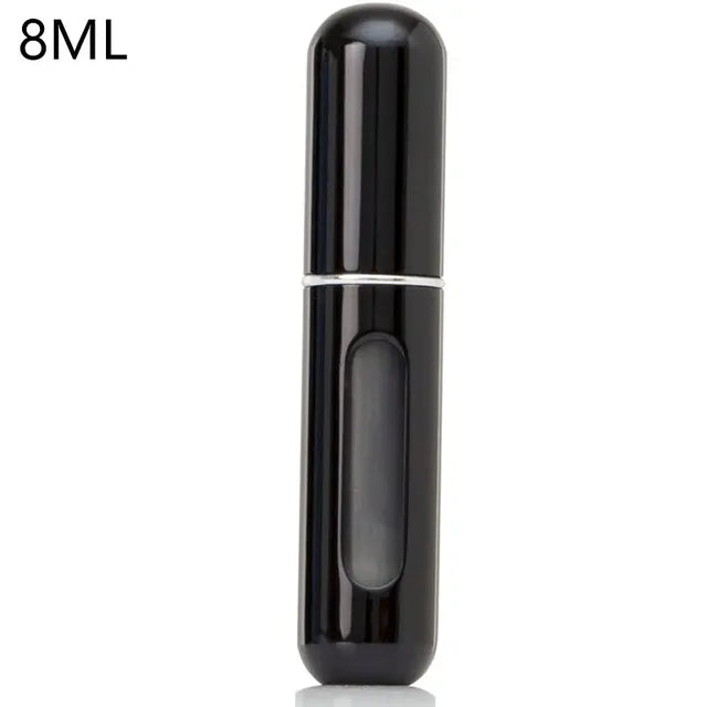 Contenitore liquido portatile per atomizzatore di profumo da 8/5ml per cosmetici che viaggiano Mini flacone riutilizzabile vuoto di Alcochol Spray in alluminio