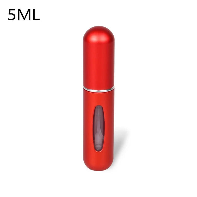 Contenitore liquido portatile per atomizzatore di profumo da 8/5ml per cosmetici che viaggiano Mini flacone riutilizzabile vuoto di Alcochol Spray in alluminio