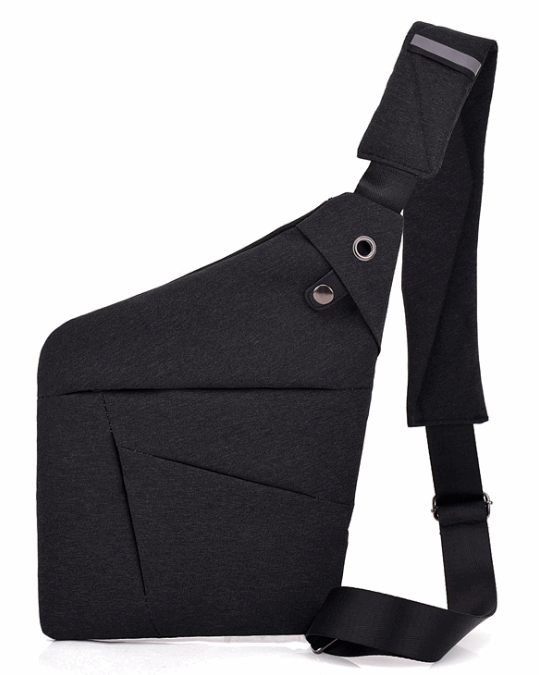 Burglarproof Shoulder Bag New Women Left & Right Rain Durable Gray Classical Bag Waterproof Personal Shoulder Pocket Bags
