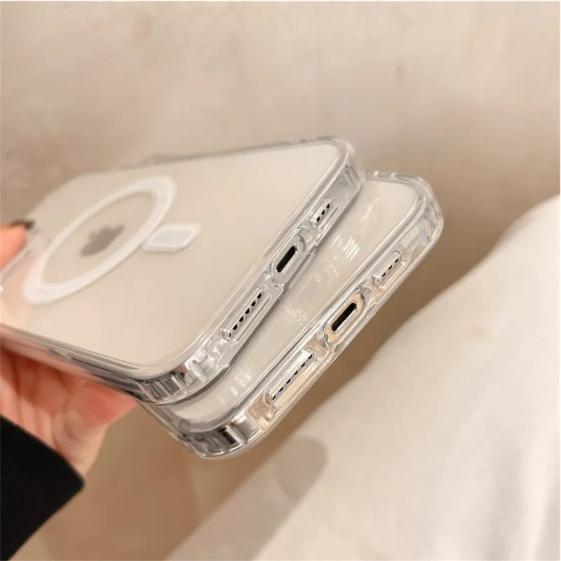 Original für Magsafe magnetische kabellose Ladehülle für iPhone 14 13 12 11 Pro Max Mini