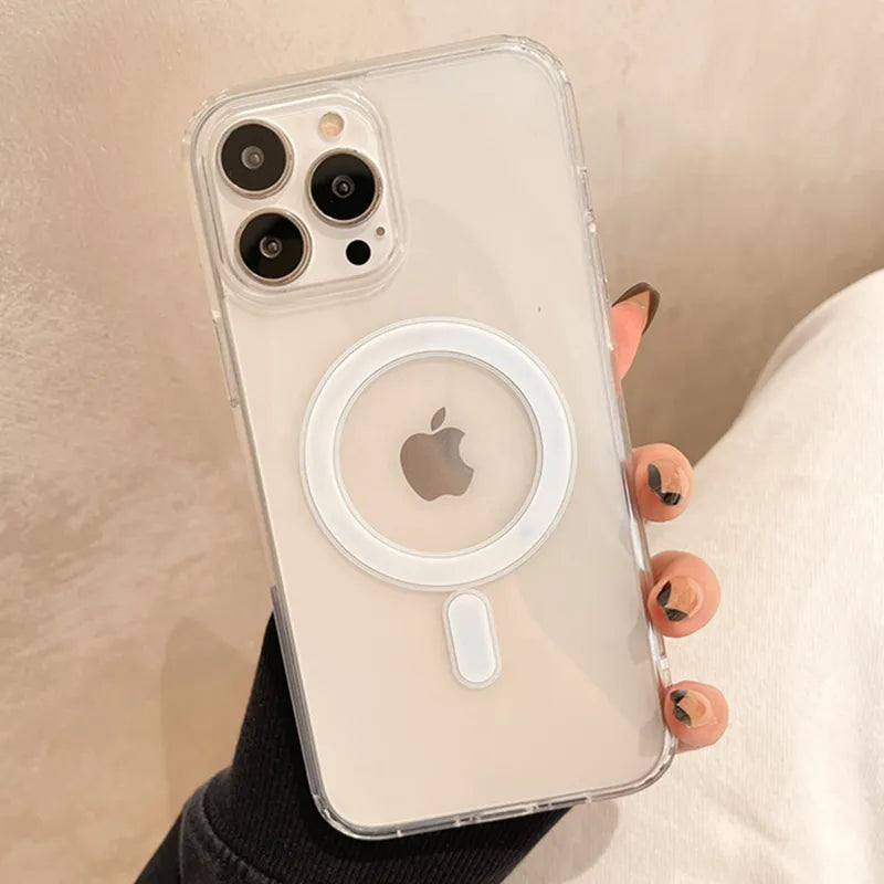 Original für Magsafe magnetische kabellose Ladehülle für iPhone 14 13 12 11 Pro Max Mini