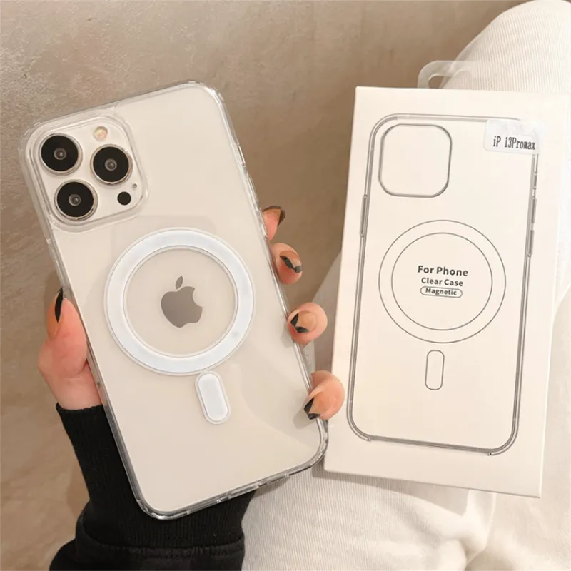Original für Magsafe magnetische kabellose Ladehülle für iPhone 14 13 12 11 Pro Max Mini