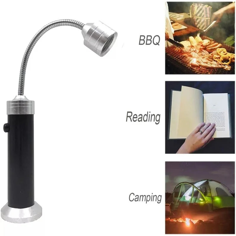 Heat Resistant Barbecue Grill Light Outdoor Super Bright Magnetic Soft Tube Torch Lighting Lamp Outdoor Flexible Flashlight Hose