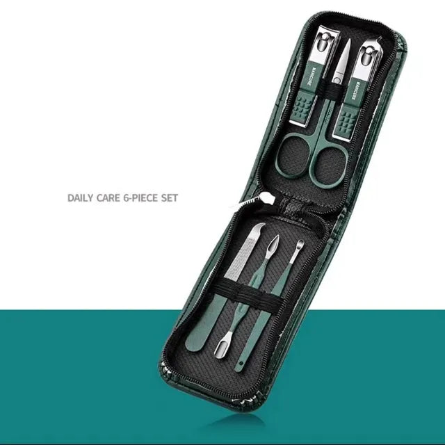 Set di forbici per unghie tagliaunghie speciali per uomo e donna di fascia alta per uso domestico strumenti di bellezza per Manicure 6 pezzi portatili per uso domestico