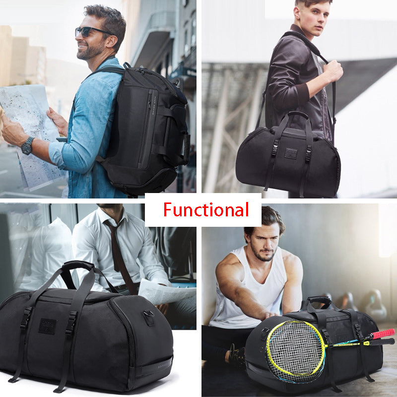 New Cool Fashion Large Capacity Multi-Compartment Backpack Men's Backpack All-Match Outdoor Travel Bag Multi-Purpose 