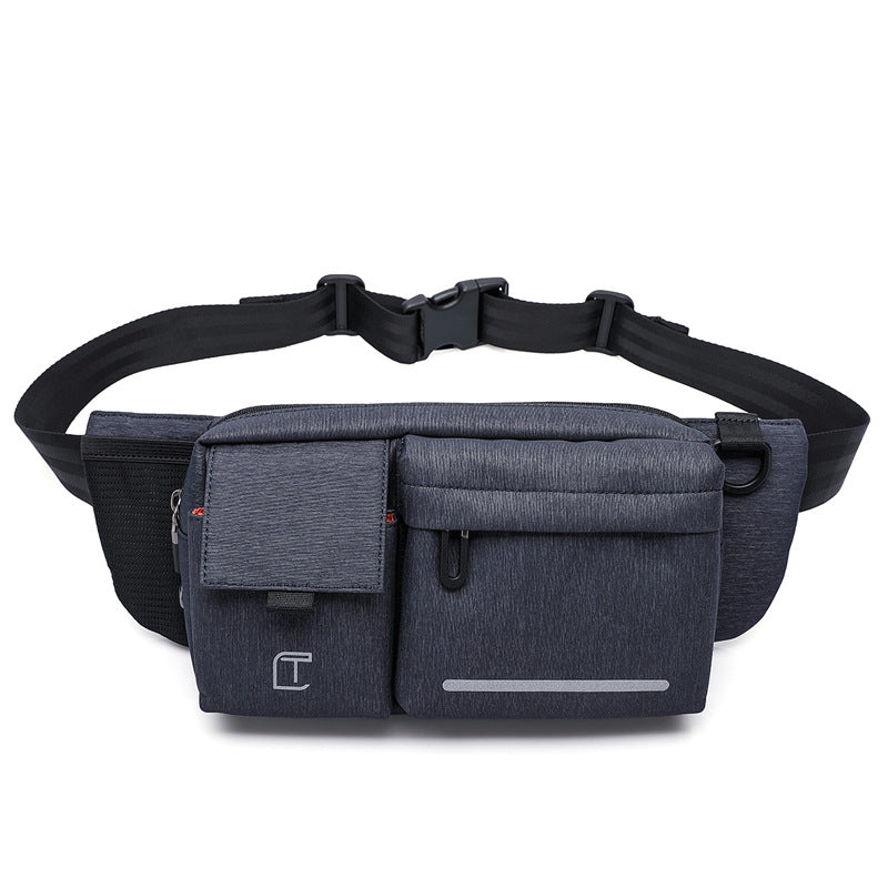 Men's Chest Bag Multifunctional Fashion Waist Bag Outdoor Messenger Casual Shoulder Bag Sports Small Backpack 