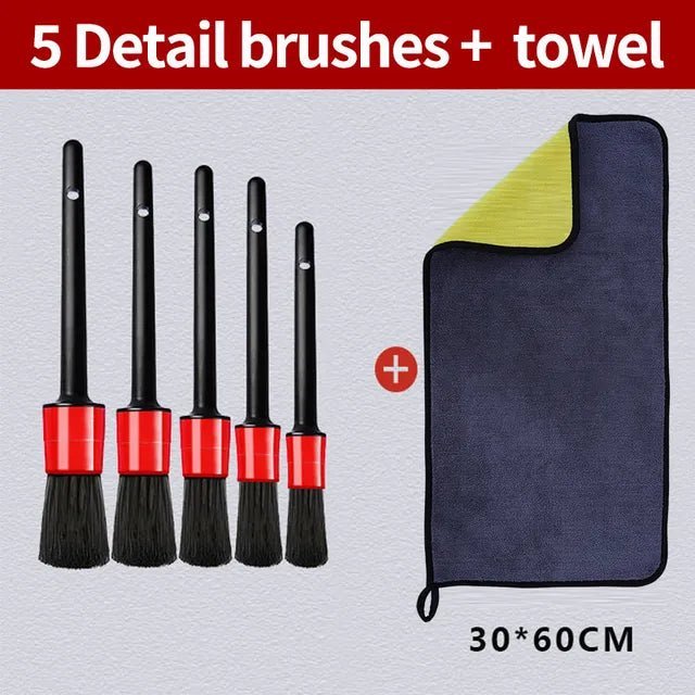 1/3/5Pcs Microfiber Cleaning Towel Car Cleaning Cloths Professional Detailing Car Drying Microfiber Towel Wash Towel Accessories