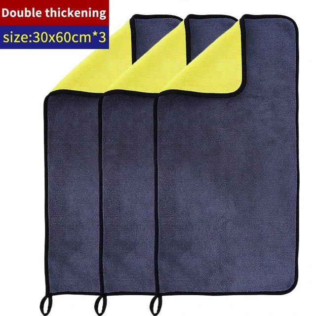 1/3/5Pcs Microfiber Cleaning Towel Car Cleaning Cloths Professional Detailing Car Drying Microfiber Towel Wash Towel Accessories