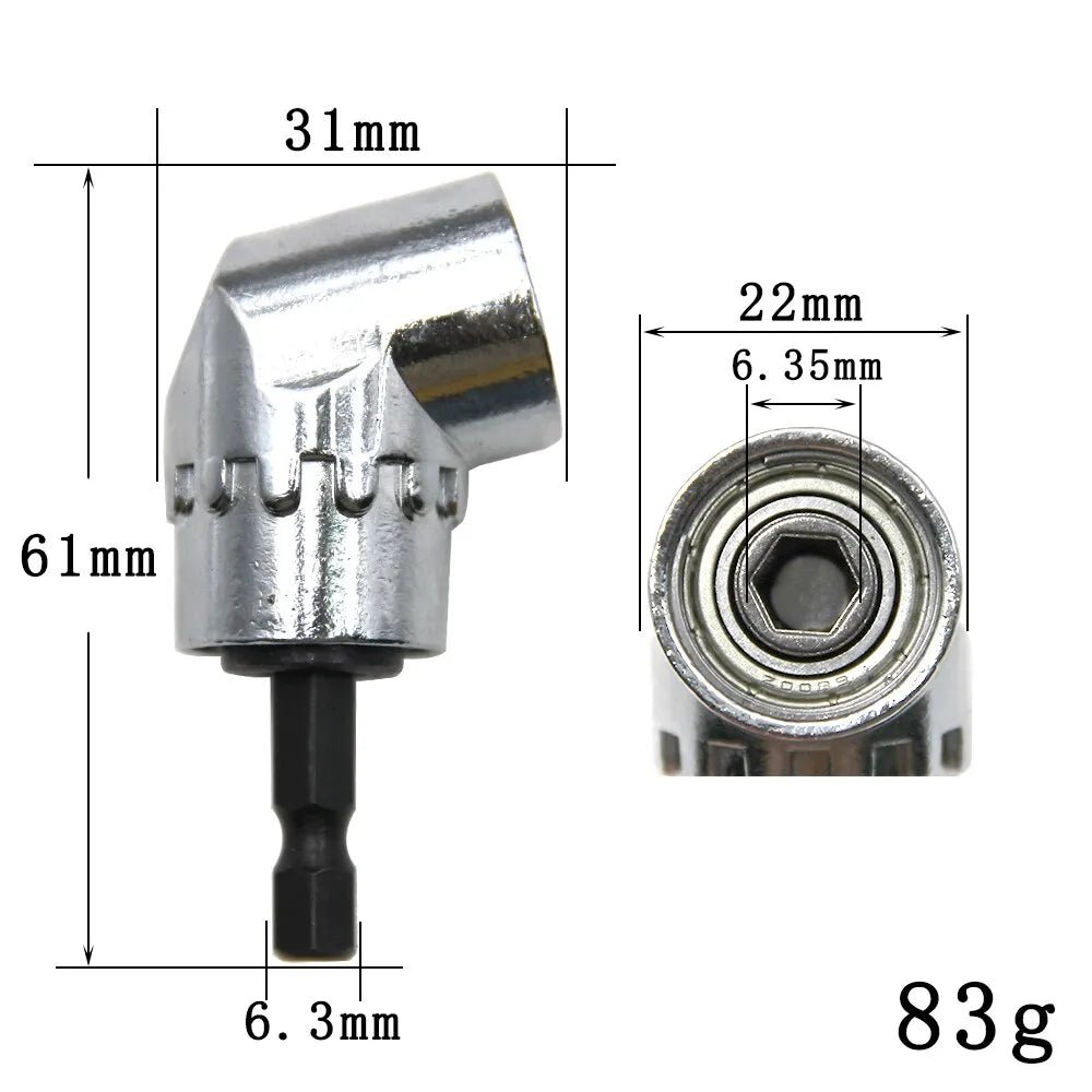 105 Degree Turning Screwdriver Joint Electric Drill Angle Shank Extension Socket Screwdriver Head Tool