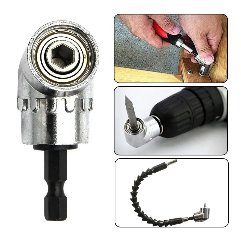 105 Degree Turning Screwdriver Joint Electric Drill Angle Shank Extension Socket Screwdriver Head Tool