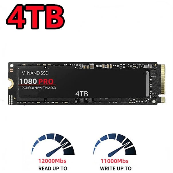 1080 PRO 8TB 4TB 2TB marca SSD M.2 2280 PCIe Gen 5.0x4 NVME disco rigido a stato solido per PC Desktop PS5 Game Laptop