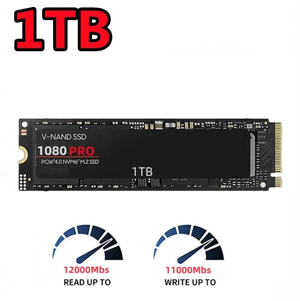 1080 PRO 8TB 4TB 2TB marca SSD M.2 2280 PCIe Gen 5.0x4 NVME disco rigido a stato solido per PC Desktop PS5 Game Laptop