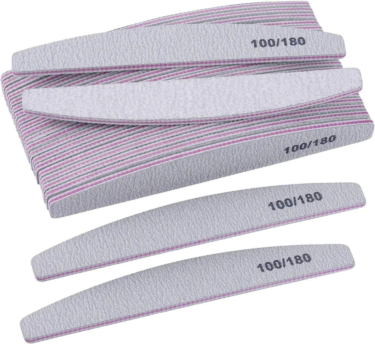 10pcs Different Shape Emery Nail File Personalized Nail File With Sanding Paper 100/180