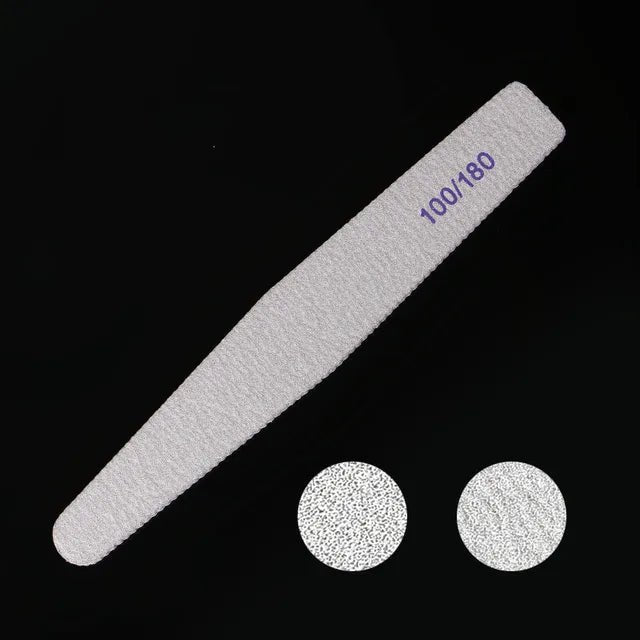 10pcs Different Shape Emery Nail File Personalized Nail File With Sanding Paper 100/180