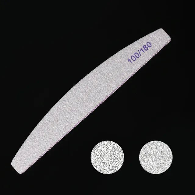 10pcs Different Shape Emery Nail File Personalized Nail File With Sanding Paper 100/180