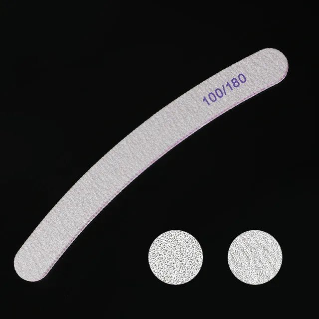 10pcs Different Shape Emery Nail File Personalized Nail File With Sanding Paper 100/180