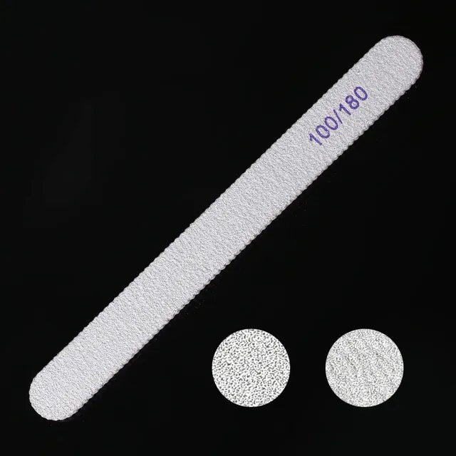 10pcs Different Shape Emery Nail File Personalized Nail File With Sanding Paper 100/180