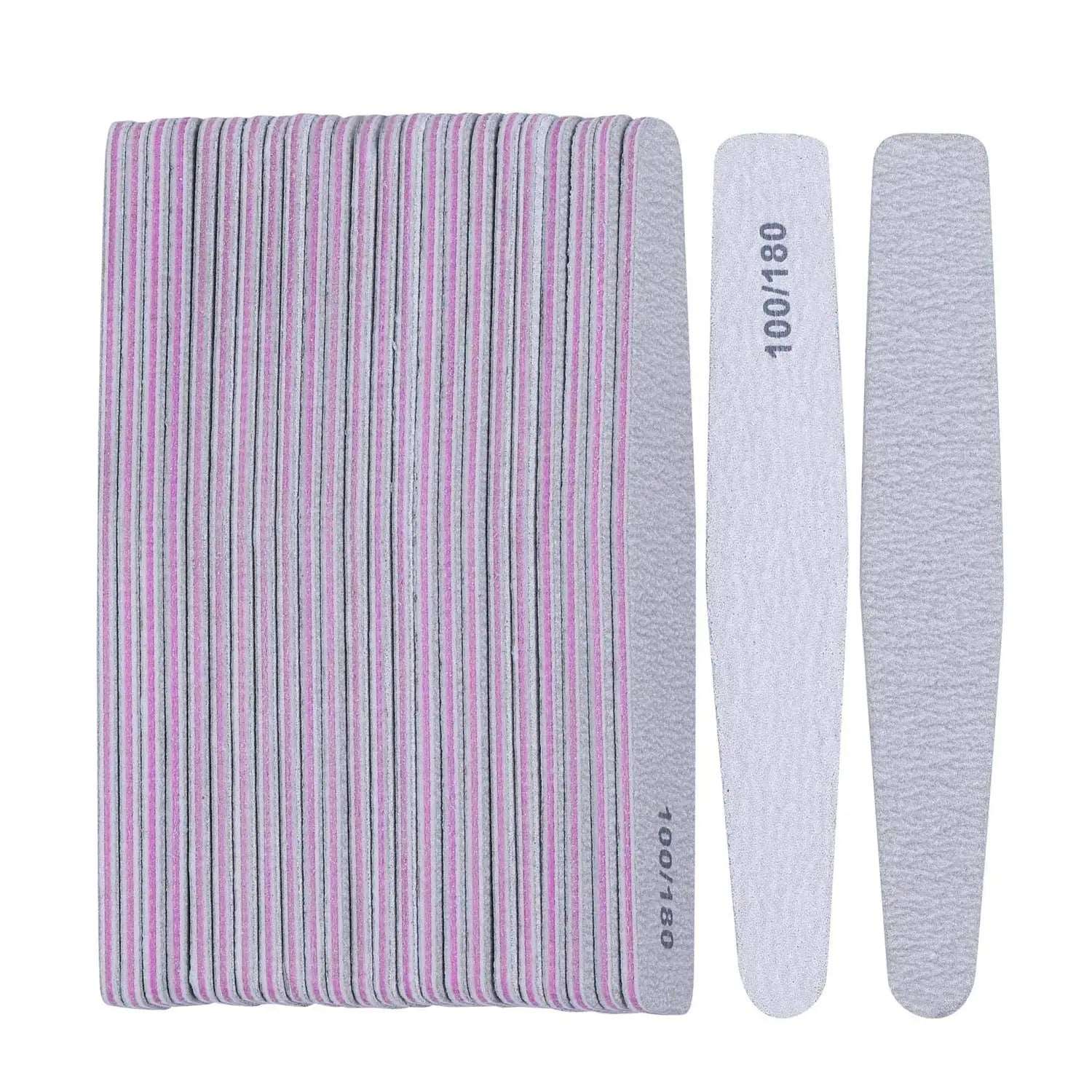 10pcs Different Shape Emery Nail File Personalized Nail File With Sanding Paper 100/180