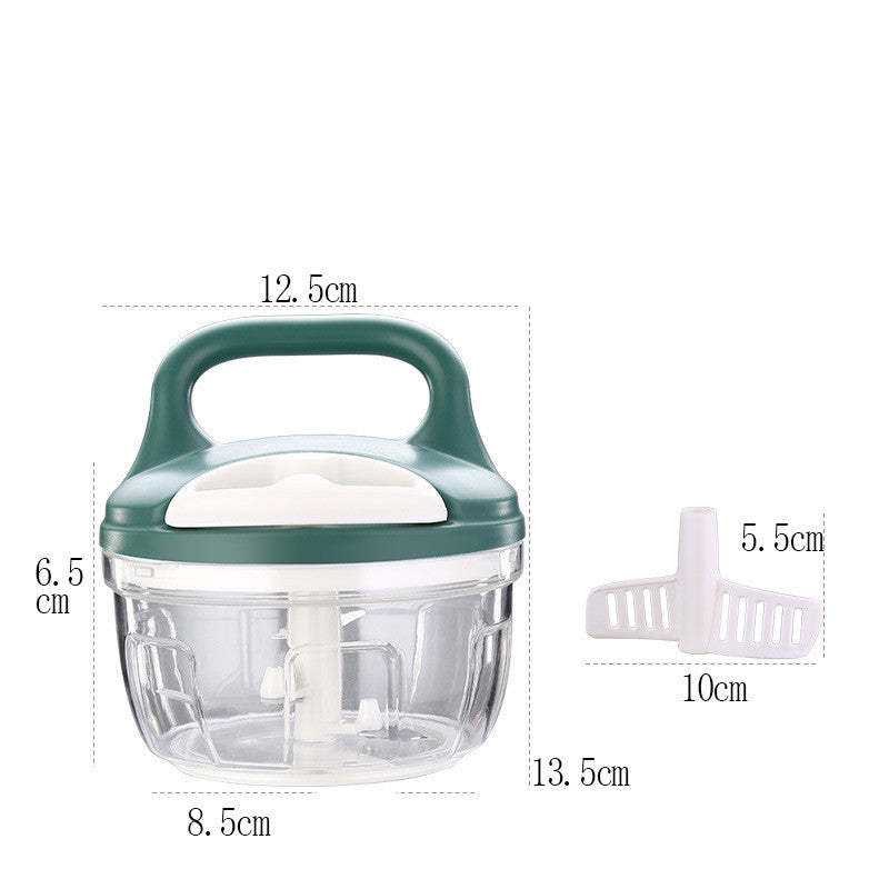 Multi-function manual food processor