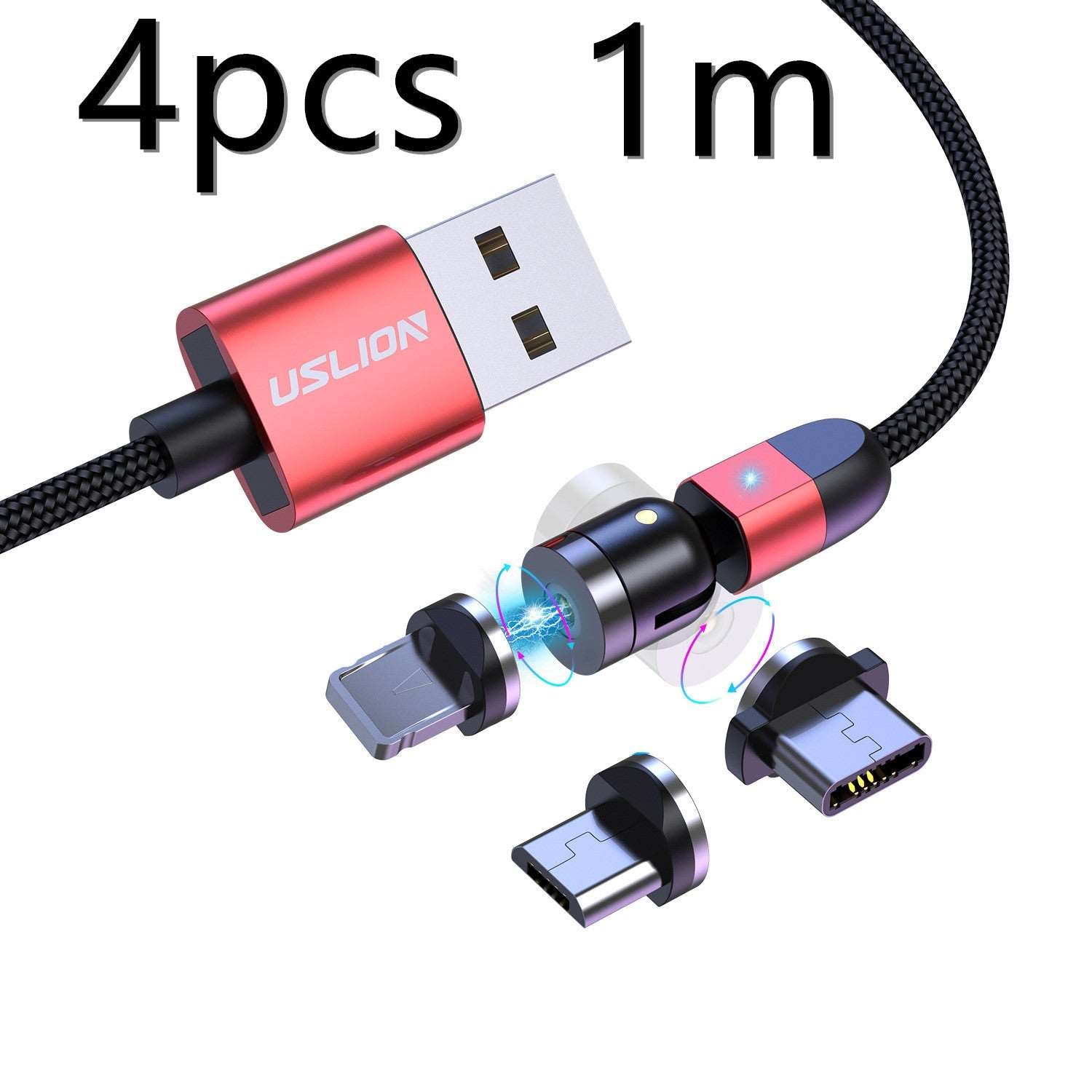 Compatible with Apple , Magnetic three-in-one data cable