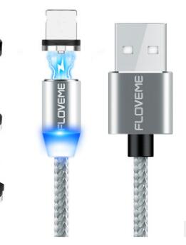 Kompatibel mit Apple, magnetisches Micro-USB-Kabel für Android- und iOS-Geräte