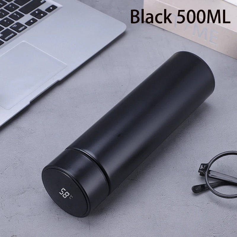 500Ml Digital Thermos Bottle Smart Cup With Temperature Display 304 Stainless Steel Vacuum Insulated Intelligent Coffee Cup