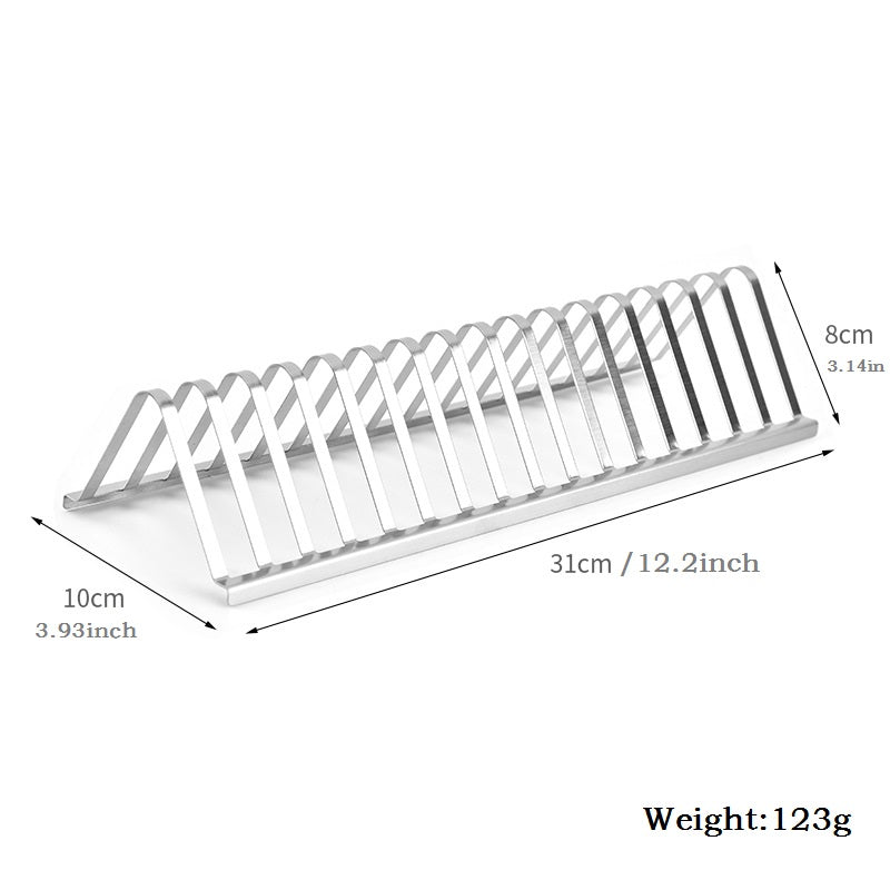 Edelstahl-Grill-Grill-Halter, Räucherrippen-Racks, Grillen, Grillzubehör, Braten im Freien, Picknick-Utensilien