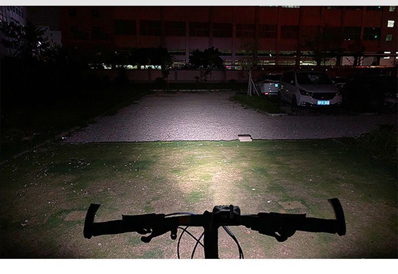 Bicycle LED Built-in Battery USB Charging Front Light