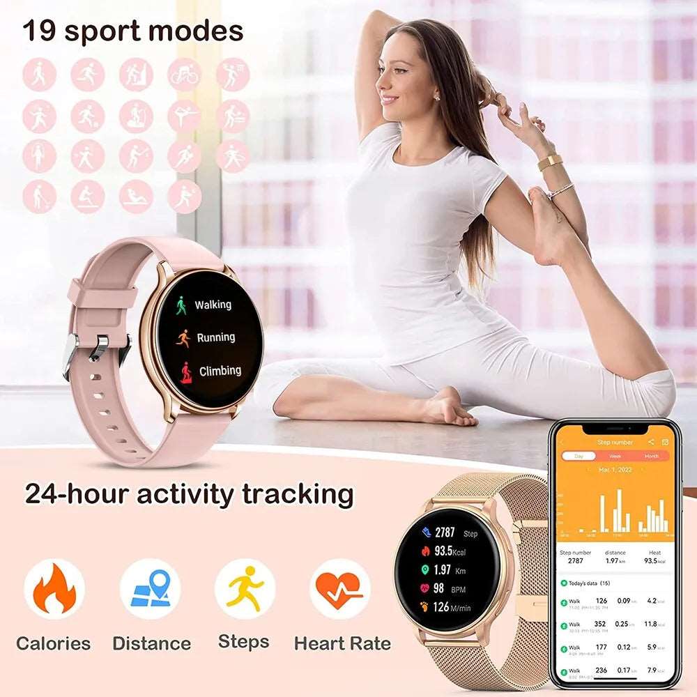 2023 Bluetooth Call Smart Watch Women Custom Dial Watches Men Sports Fitness Tracker Heart Rate Smartwatch For Android IOS G35