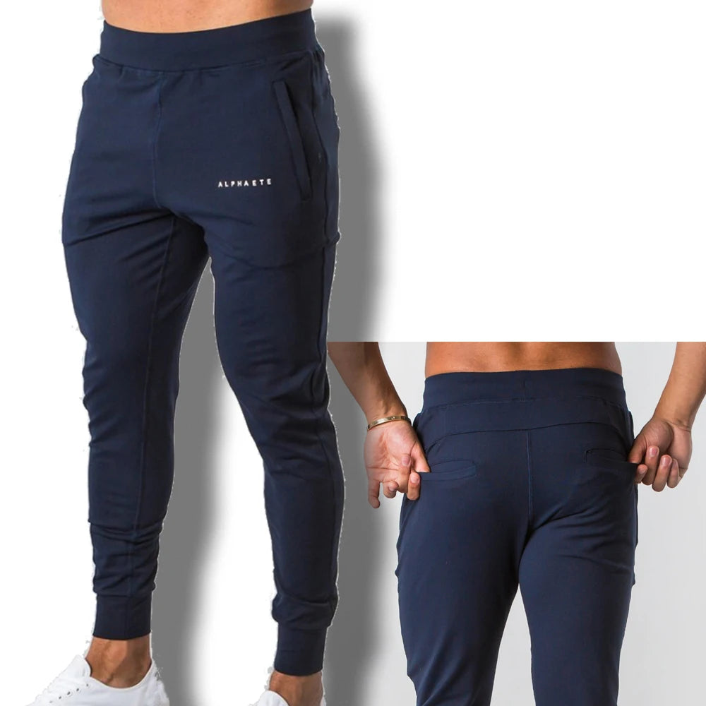 2023 New Muscle Fitness Running Training pantaloni sportivi in cotone pantaloni da uomo traspiranti Slim Beam Mouth Casual Health Pants