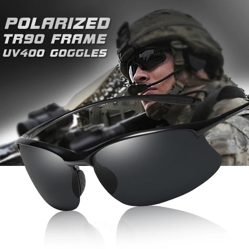 2023 Top Ultralight TR90 Anti-uv Polarized Sunglasses Driving Men Shades Male Military Sunglasses Glasses Gafas De Sol