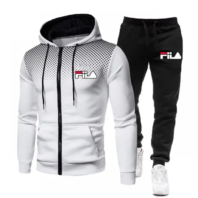 Felpa con cappuccio , pantaloni sportivi Casual tute da uomo