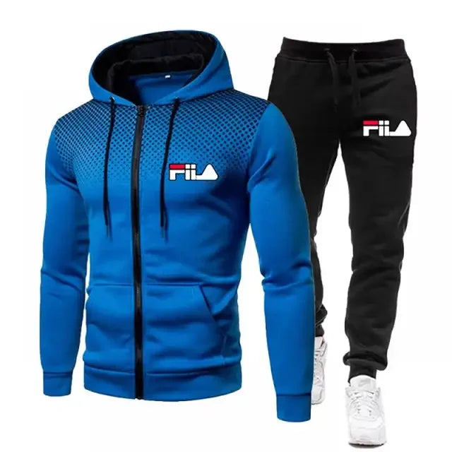 Felpa con cappuccio , pantaloni sportivi Casual tute da uomo