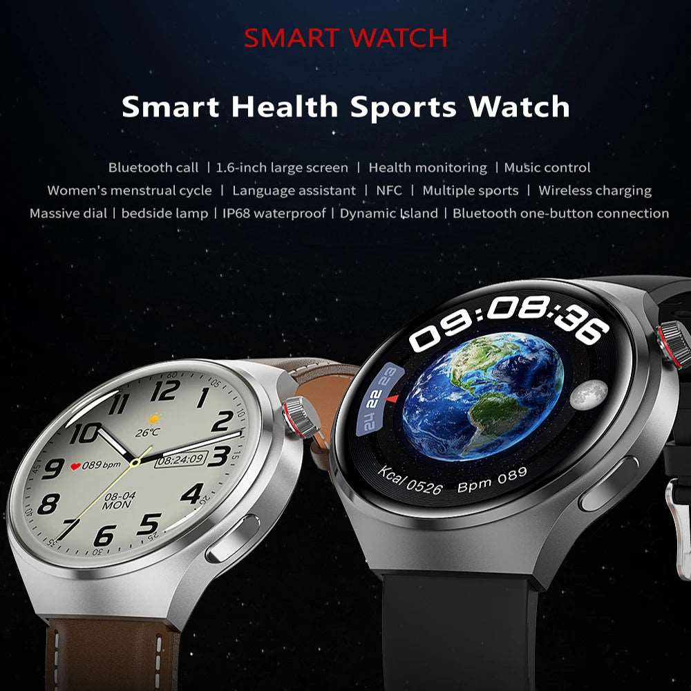 2023 nuovo per Huawei GT4 Pro Smart Watch Men IP68 NFC GPS Tracker AMOLED 360*360 schermo HD frequenza cardiaca Bluetooth Call SmartWatch