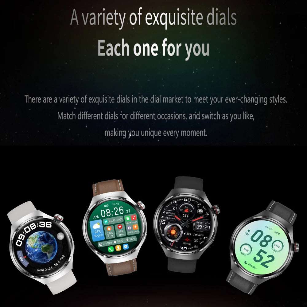 2023 nuovo per Huawei GT4 Pro Smart Watch Men IP68 NFC GPS Tracker AMOLED 360*360 schermo HD frequenza cardiaca Bluetooth Call SmartWatch