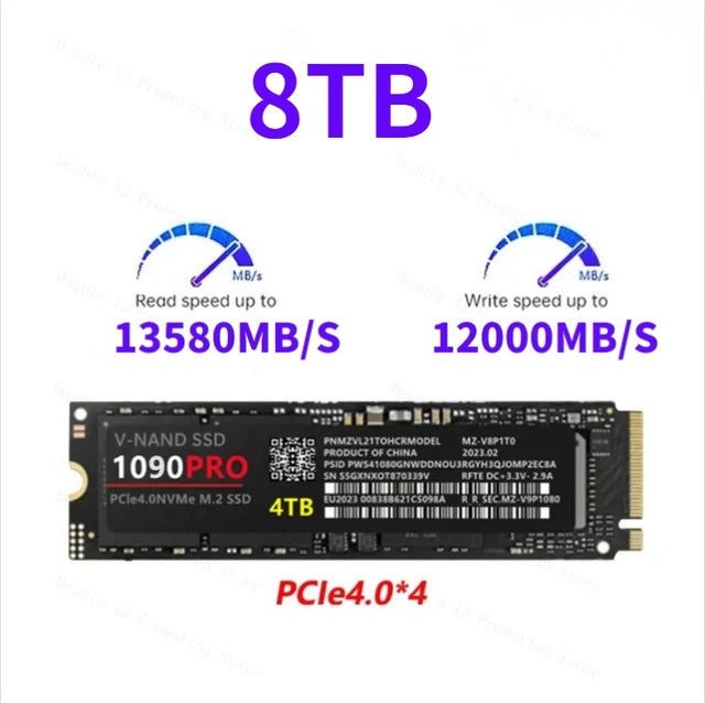 2024 brandneue original ssd 1090pro 1TB m2 4,0 NVME PCIE Gen x 4 2TB 4TB interne Solid State Disk SSD HDD für Laptop/PS5/PC