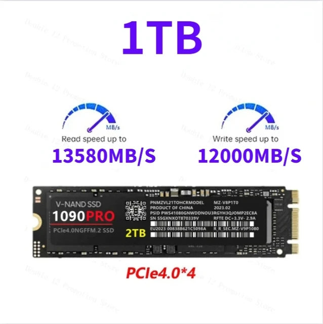 2024 brandneue original ssd 1090pro 1TB m2 4,0 NVME PCIE Gen x 4 2TB 4TB interne Solid State Disk SSD HDD für Laptop/PS5/PC