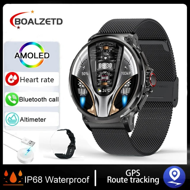 2024 nuovo 1.85 pollici HD Bluetooth Call Smart Watch uomo sport Fitness Tracker cardiofrequenzimetro 710mAh Smartwatch per XIAOMI Android