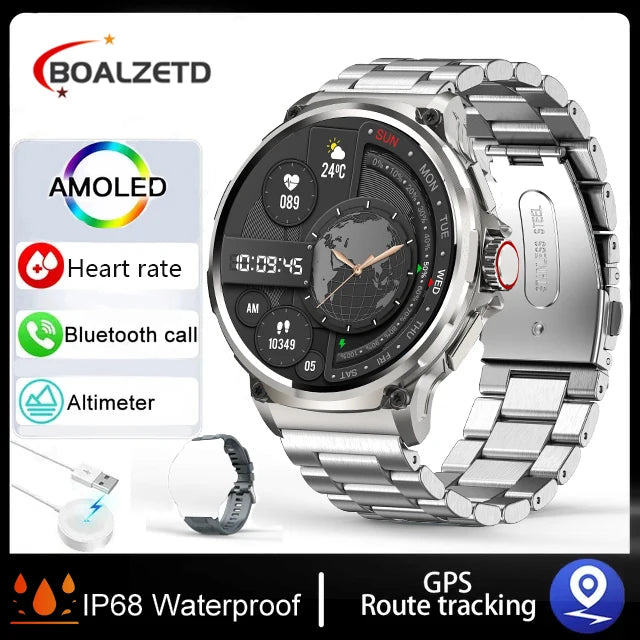 2024 nuovo 1.85 pollici HD Bluetooth Call Smart Watch uomo sport Fitness Tracker cardiofrequenzimetro 710mAh Smartwatch per XIAOMI Android