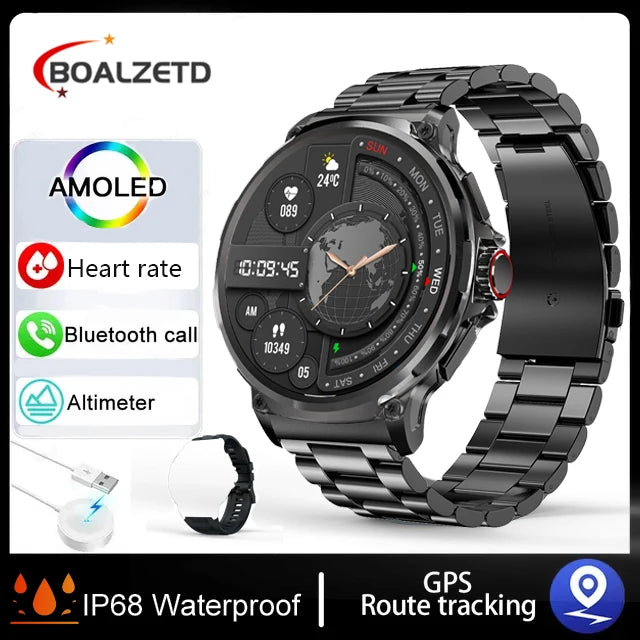 2024 nuovo 1.85 pollici HD Bluetooth Call Smart Watch uomo sport Fitness Tracker cardiofrequenzimetro 710mAh Smartwatch per XIAOMI Android