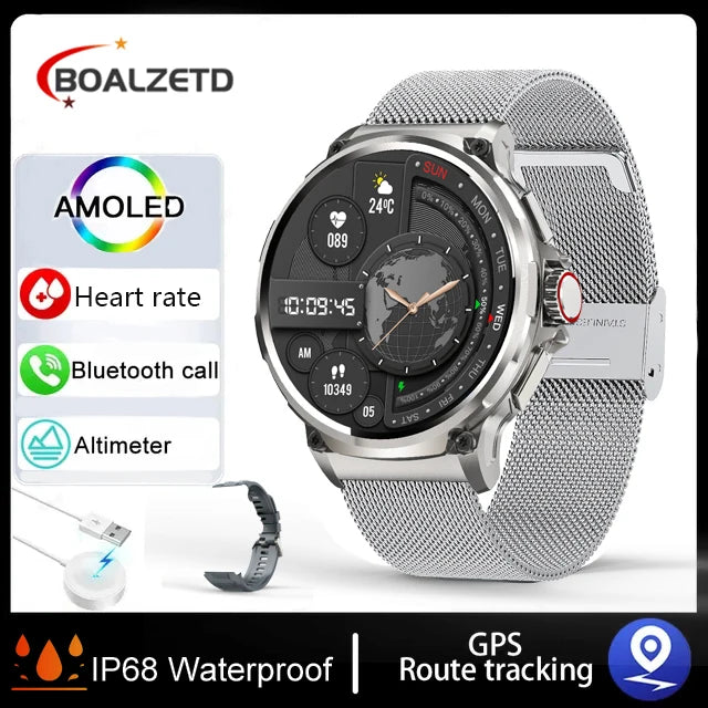 2024 nuovo 1.85 pollici HD Bluetooth Call Smart Watch uomo sport Fitness Tracker cardiofrequenzimetro 710mAh Smartwatch per XIAOMI Android