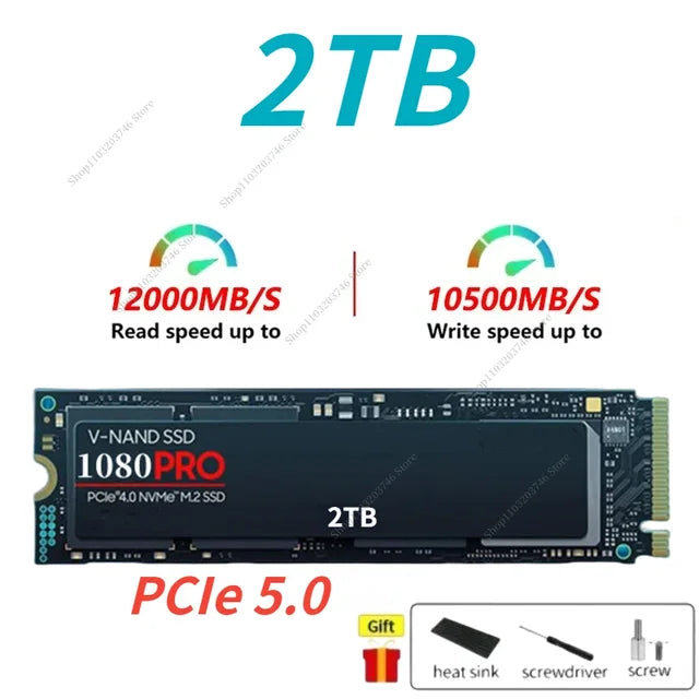 2024 original nvme m.2 5,0 pro ssd 2tb 4tb 8tb pcie gen interne Solid State Disk für Playstation 5 Laptop Desktop ps5