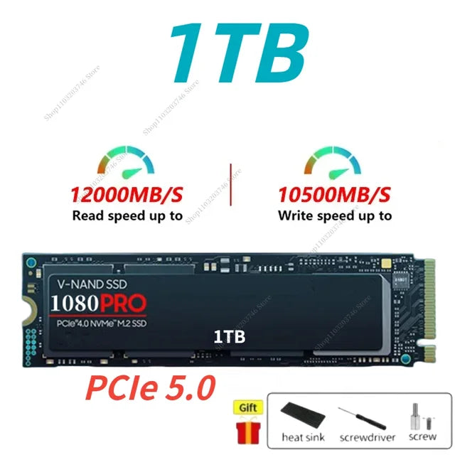 2024 original nvme m.2 5,0 pro ssd 2tb 4tb 8tb pcie gen interne Solid State Disk für Playstation 5 Laptop Desktop ps5