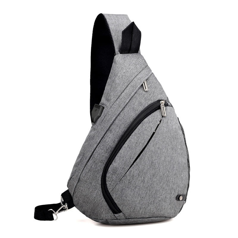 New Style USB Charging Breathable Large Shoulder Bag