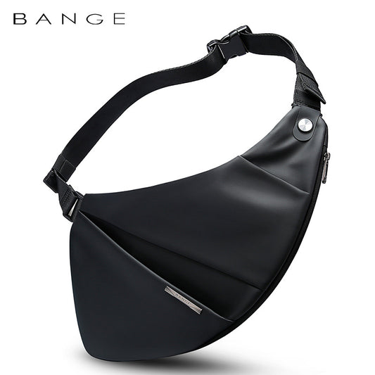 New Chest Bag Men's Shoulder Bag Korean Version Cool Casual Messenger Bag Men's Light And Thin Expansion Gun Bag 