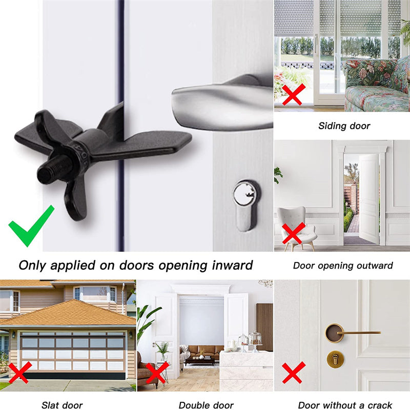 Portable Hotel Door Lock Live Alone Self-Defense Door Stop Travel Anti-theft Door Stopper Childproof Door Lock Safety Home Latch