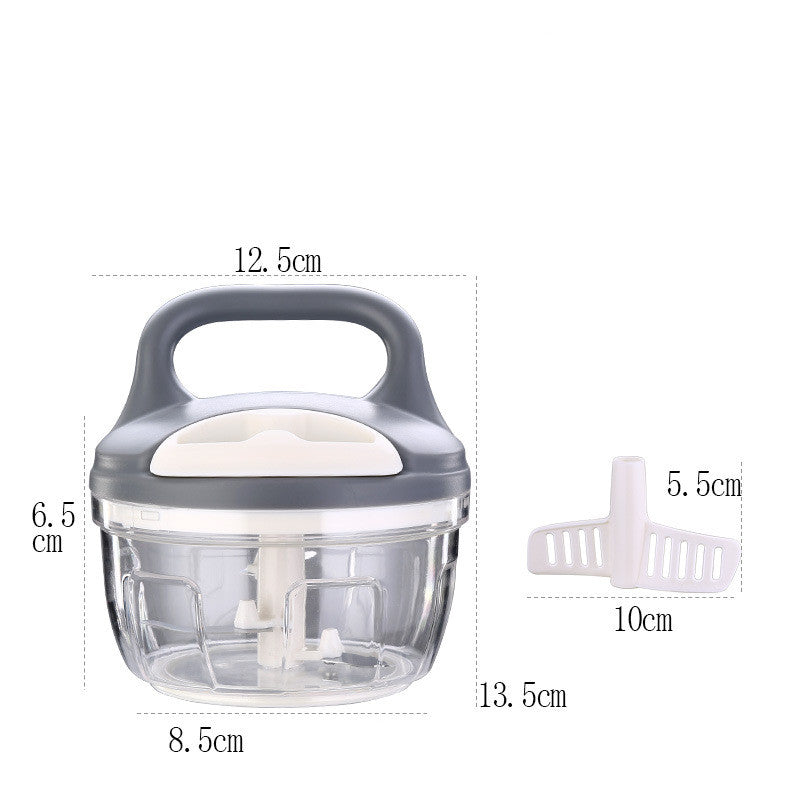 Multi-function manual food processor