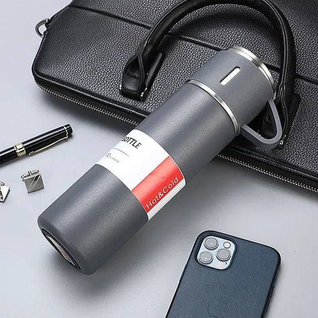 304 Thermos sottovuoto Set di tazze in acciaio inossidabile portatile Sport borsa da viaggio confezione regalo caffè Business bottiglie d'acqua